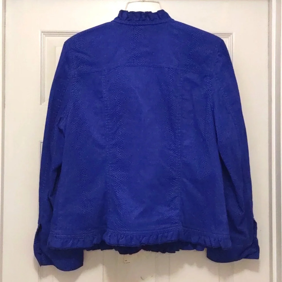 Chico's Royal Blue Jacket/Blazer Size 1 - Picture 5 of 8